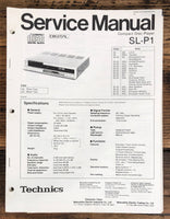 Technics SL-P1 CD Player  Service Manual *Original*