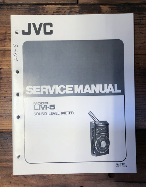 JVC LM-5 Meter  Service Manual *Original*