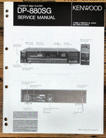 Kenwood DP-880SG DP-880 SG CD Player Service Manual *Original*