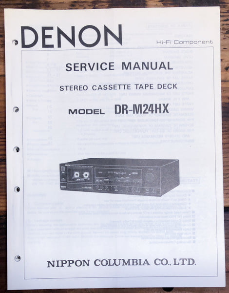 Denon DR-M24HX DR-M24 HX Cassette  Service Manual *Original*