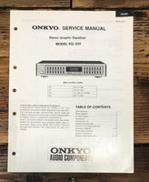 Onkyo EQ-201 Equalizer Service Manual *Original*