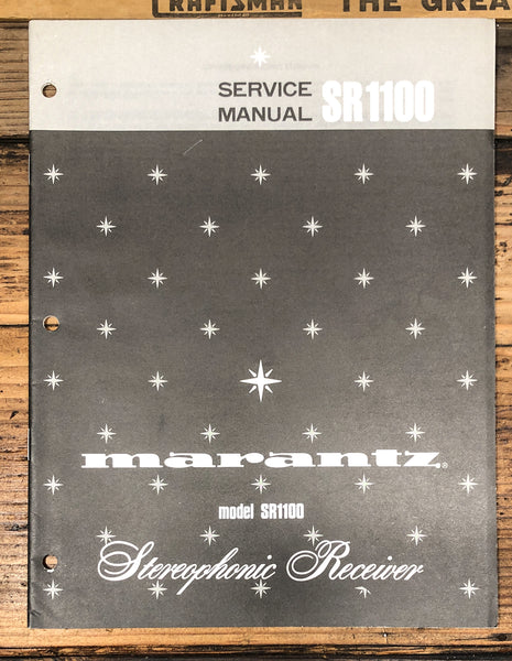Marantz SR1100 Receiver  Service Manual *Original*