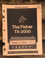 Fisher TX-2000 Tuner  Service Manual *Original*