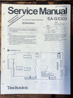 Technics SA-GX303 Receiver Supp. Service Manual *Original*