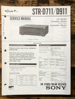 Sony STR-D711 STR-D911 Receiver  Service Manual *Original*