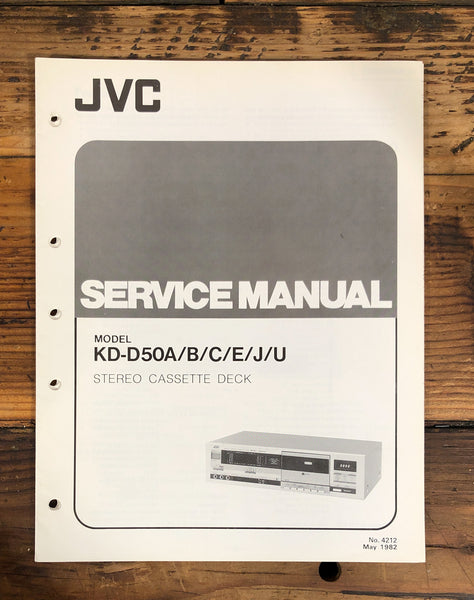 JVC KD-D50 Cassette  Service Manual *Original*