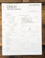 Kenwood CRS-1 Speaker  Service Manual *Original*