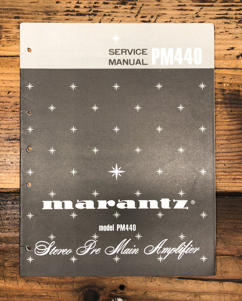 Marantz PM440 PM-440 Preamp / Preamplifier  Service Manual *Original*