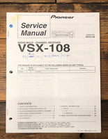 Pioneer VSX-108 Receiver  Service Manual *Original*