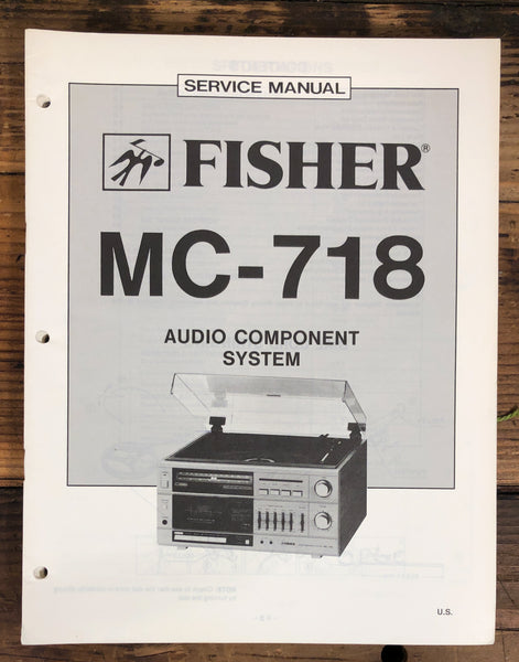 Fisher MC-718 Stereo  Service Manual *Original*