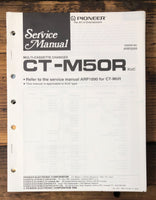Pioneer CT-M50R Cassette  Service Manual *Original*