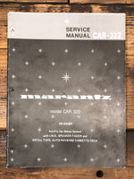 Marantz CAR-322 Car Radio  Service Manual *Original*