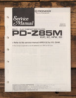 Pioneer PD-Z85M CD Player  Service Manual *Original*