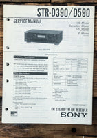 Sony STR-D390 STR-D590 Receiver  Service Manual *Original*