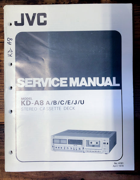JVC KD-A8 Cassette  Service Manual *Original*