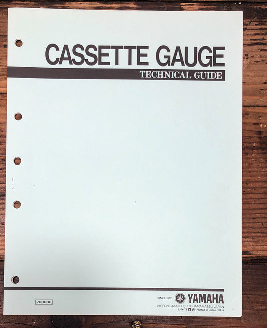 Yamaha Cassette Gauge   Technical Guide Manual *Original*