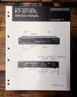 Kenwood KT-57 Tuner  Service Manual *Original*