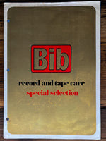 BIB  Record and Tape Care  1977 3pg Foldout Dealer Brochure *Orig*