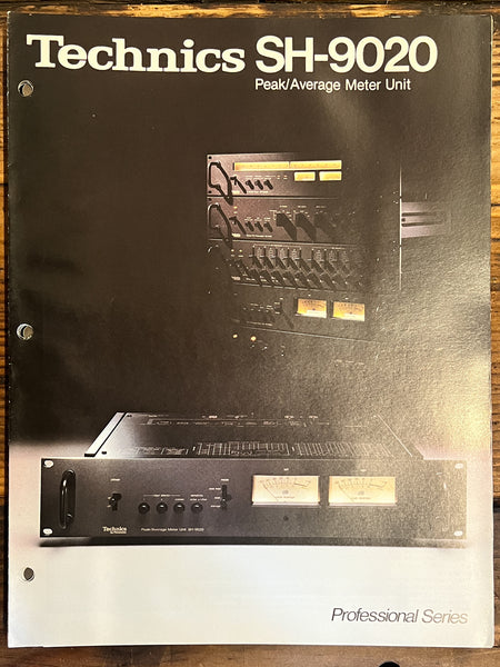 Technics SH-9020 Meter Unit 3pg Brochure  *Original*