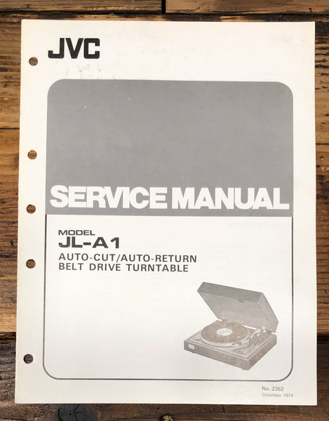 JVC JL-A1 Record Player / Turntable Service Manual *Original*