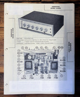 Sherwood S-4400 Preamplifier Sams Photofact Manual *Original