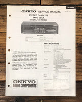Onkyo TA-RW404 Cassette  Service Manual *Original*