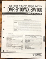 Yamaha DVR-S100 NX-SW100 Home Theater  Service Manual *Original*