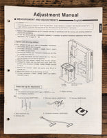 Technics SL-P1 CD Player Adjustment Service Manual *Original*