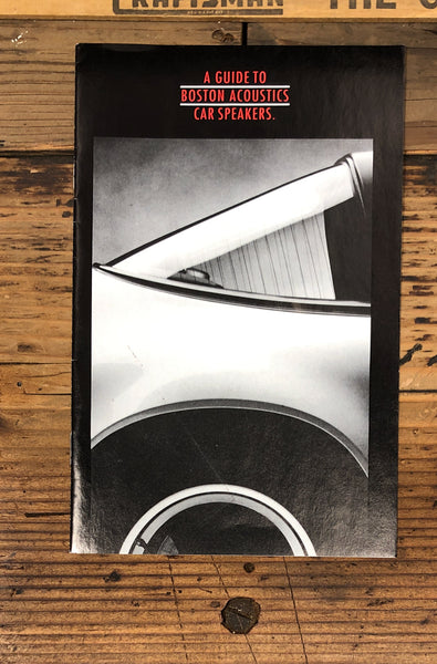 Boston Acoustic Car Audio Speakers  DealerBrochure *Original*