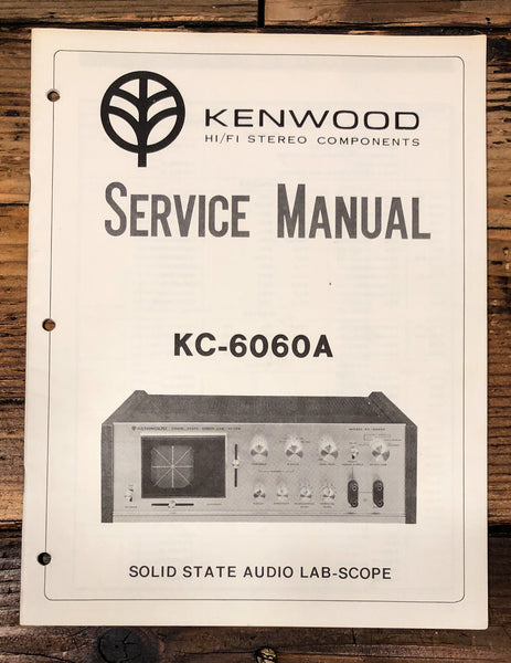 Kenwood KC-6060A KC-6060 A Audio Scope Service Manual *Original*