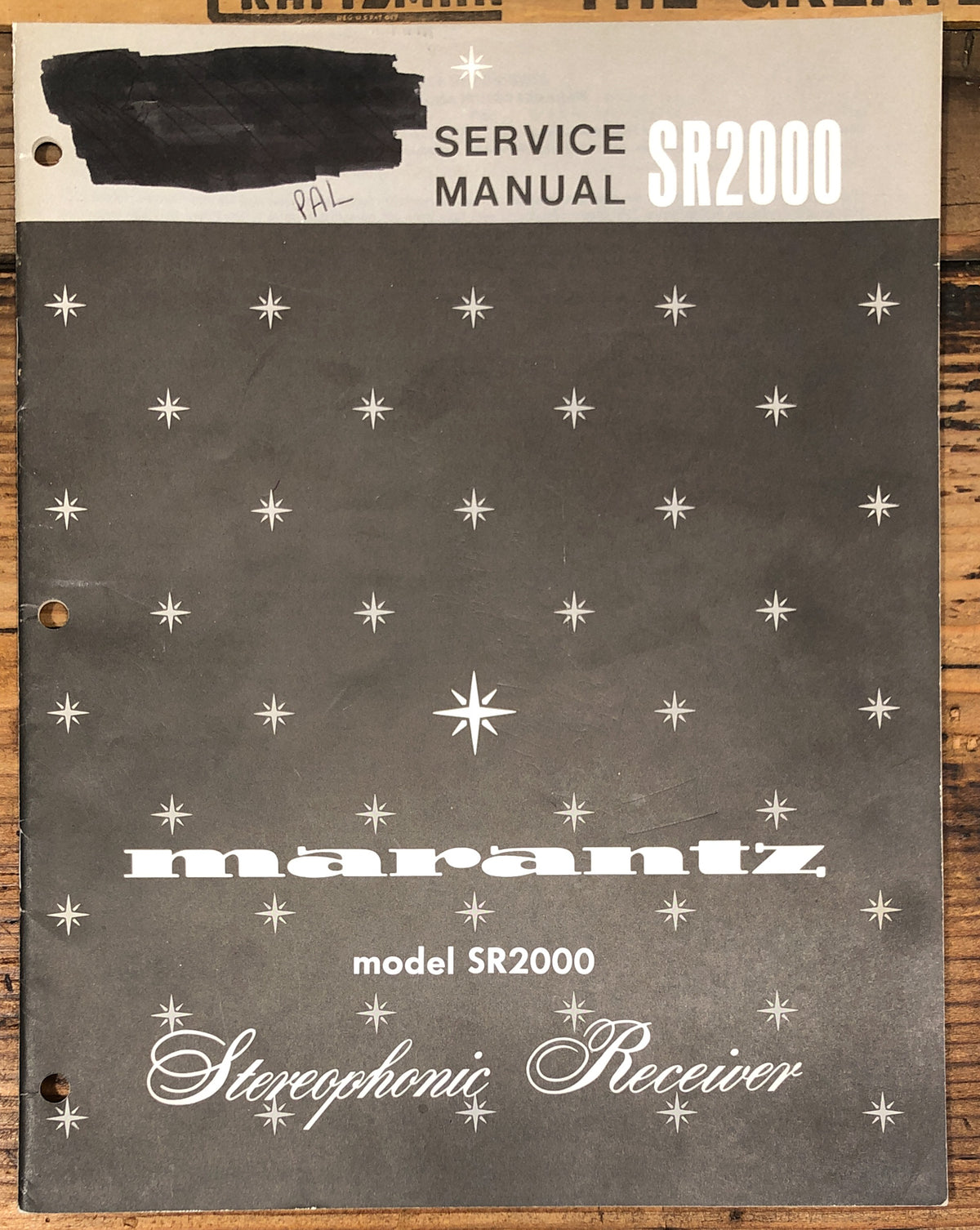 Marantz SR2000 SR-2000 Receiver Service Manual *Original*