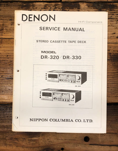 Denon DR-320 DR-330 Cassette  Service Manual *Original*