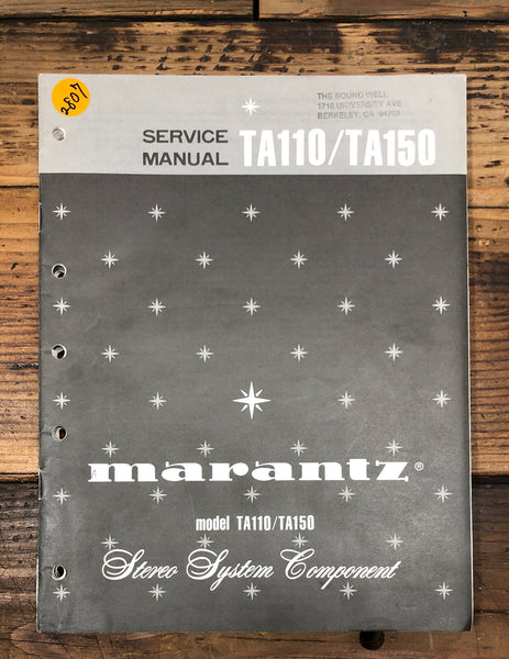 Marantz TA110 TA150 TA-110 TA-150 Stereo  Service Manual *Original*