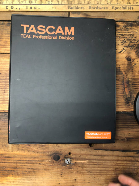 Tascam ATR-60 -4HS -8 Recorder / Reproducer Owner and Service Manual *Orig*