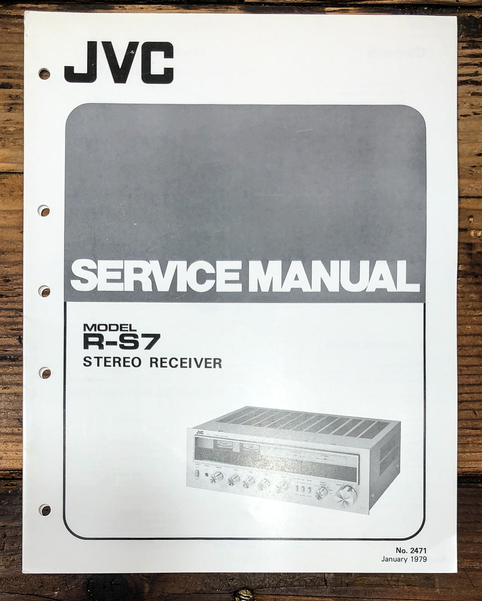 JVC R-S7 Receiver Service Manual *Original*