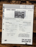 Sony HST-700W Stereo  Service Manual *Original*