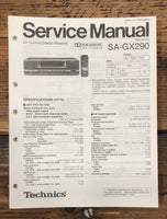 Technics SA-GX290 Receiver  Service Manual *Original*
