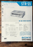 Sony STR-S5 Receiver  Service Manual *Original*