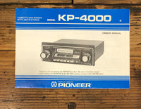 Pioneer KP-4000 Radio Cassette Owners / User Manual *Original*