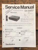 Technics SA-G9057 Receiver  Service Manual *Original*