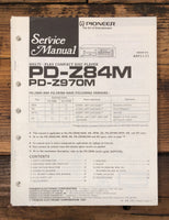 Pioneer PD-Z84M PD-Z970M CD Player  Service Manual *Original*