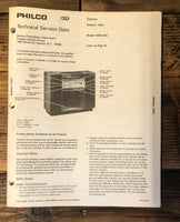 Philco H331LWA H331 Console Stereo  Service Manual *Original*