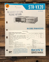 Sony STR-VX20 Receiver  Service Manual *Original*