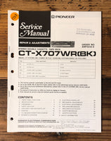 Pioneer CT-X707WR Cassette  Service Manual *Original* #1