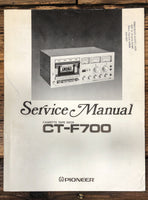 Pioneer CT-F700 Cassette Service Manual *Original*