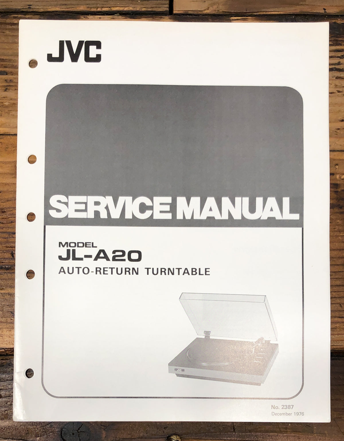 JVC JL-A20 Record Player / Turntable  Service Manual *Original*