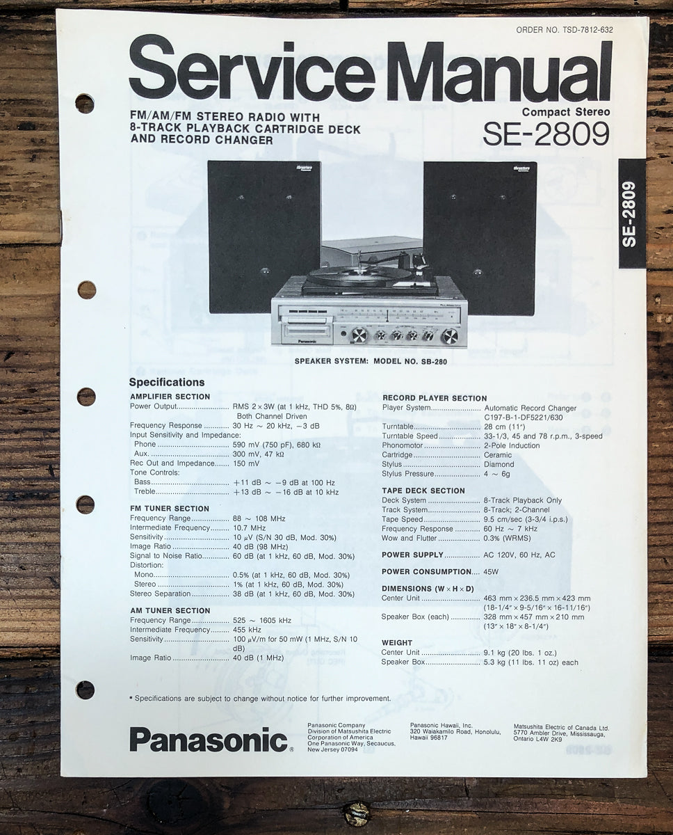 Stereo Service Manual – Vintage Audio Store - Vintage Service Manuals ...