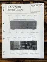 Kenwood KA-V7700 Amplifier  Service Manual *Original*