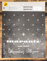 Marantz SR2000 Receiver  Service Manual *Original*