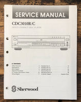 Sherwood CDC-3010R -3010C CD Player  Service Manual *Original*